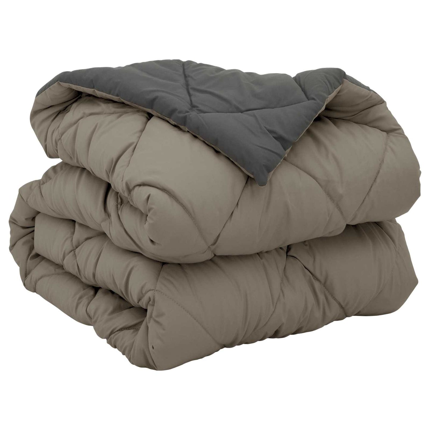 Full Year Duvet Light Grey and Anthracite 155 x 220 cm