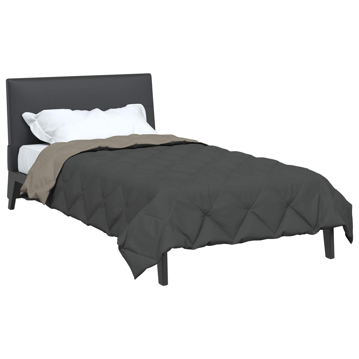 Full Year Duvet Light Grey and Anthracite 155 x 220 cm
