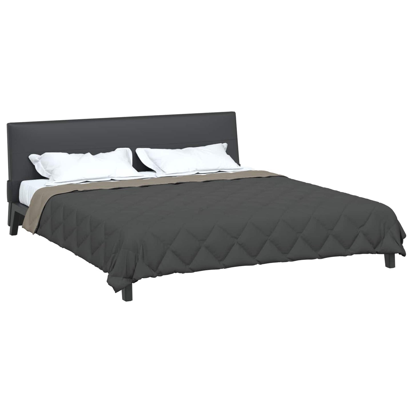 Full Year Duvet Light Grey and Anthracite 200 x 220 cm