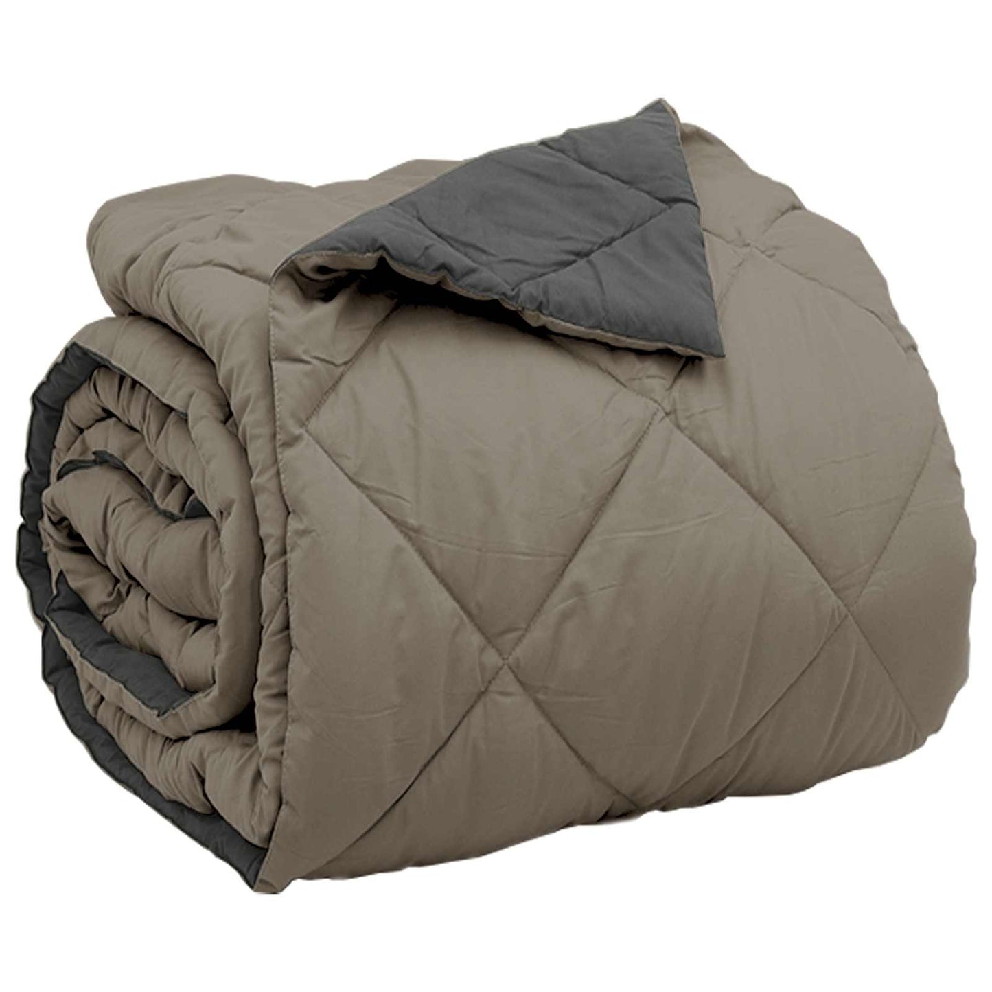 Full Year Duvet Light Grey and Anthracite 220 x 260 cm