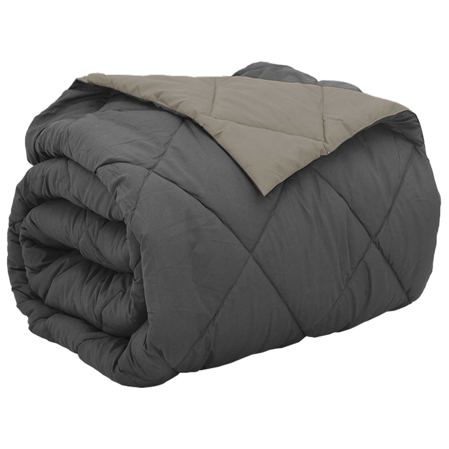Full Year Duvet Light Grey and Anthracite 240 x 260 cm