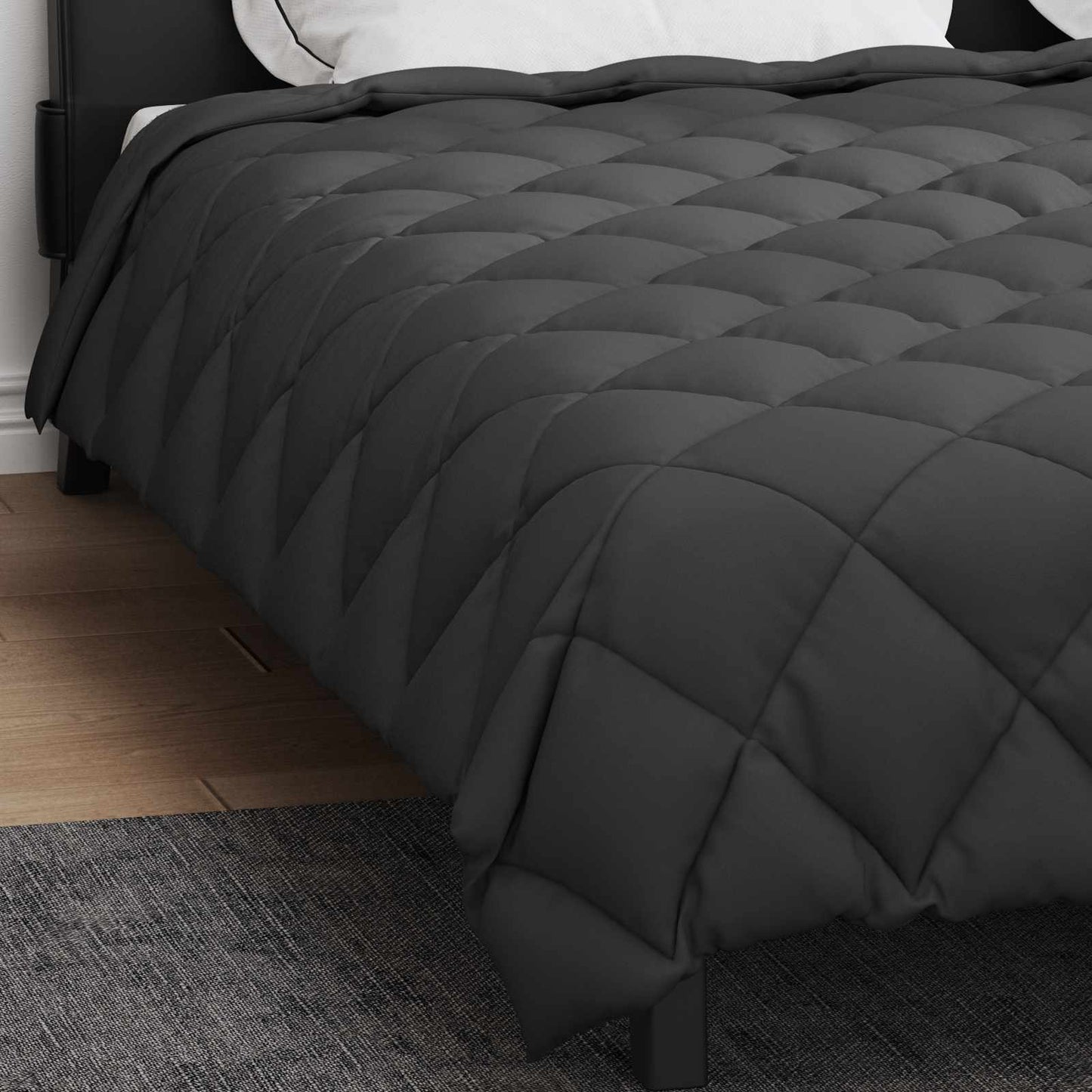 Winter Duvet Anthracite 220 x 260 cm Microfiber