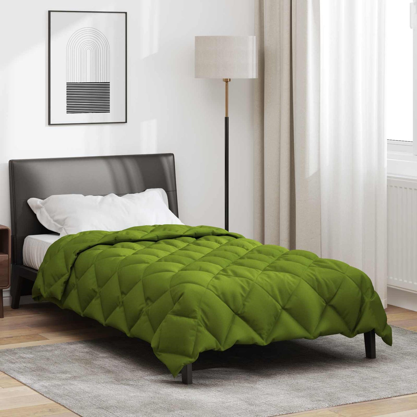 Winter Duvet Green 135 x 200 cm Microfiber