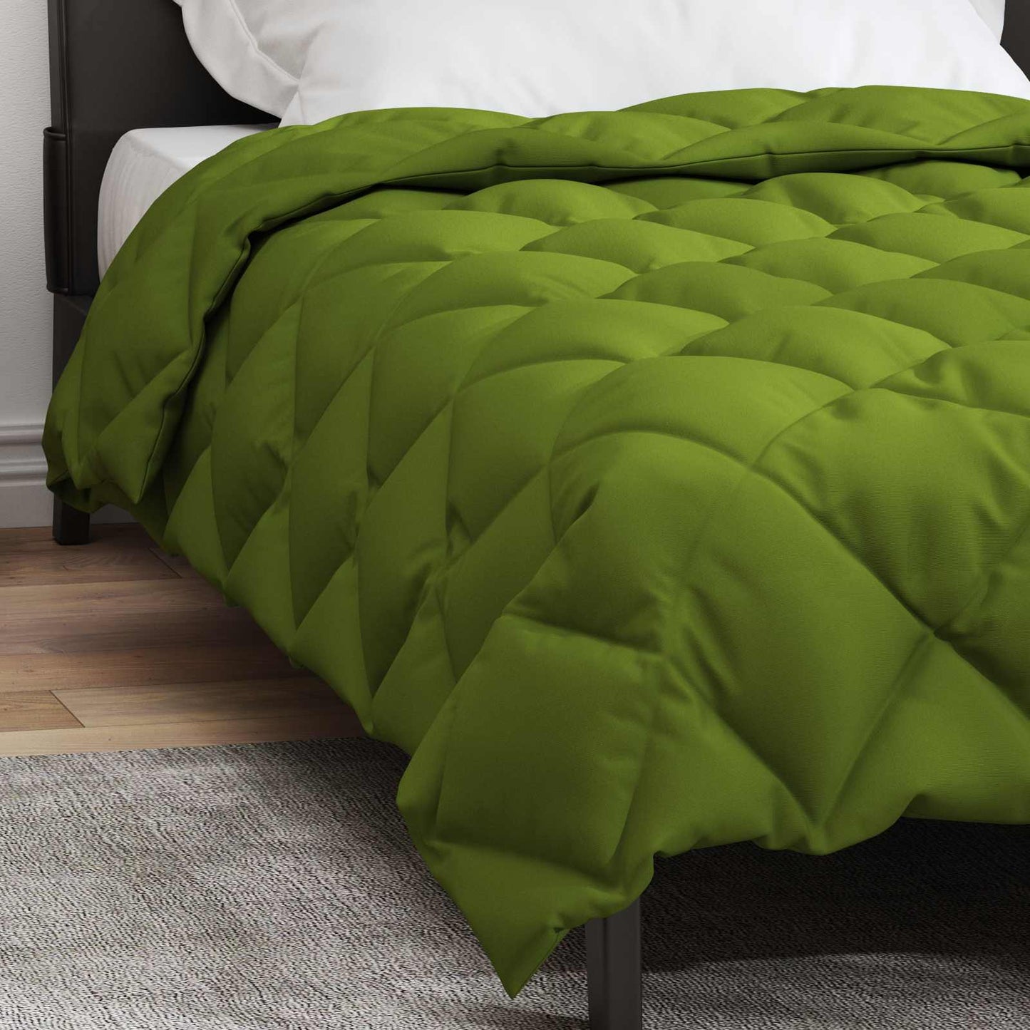 Winter Duvet Green 140 x 220 cm Microfiber