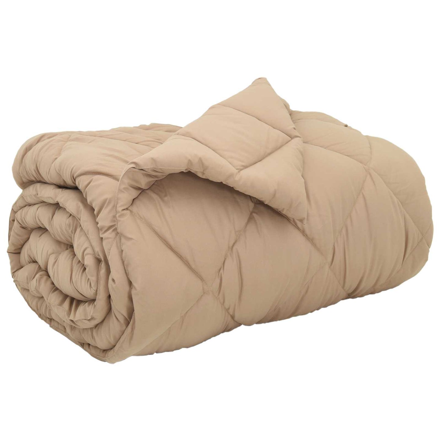 Winter Duvet Taupe 155 x 220 cm Microfiber