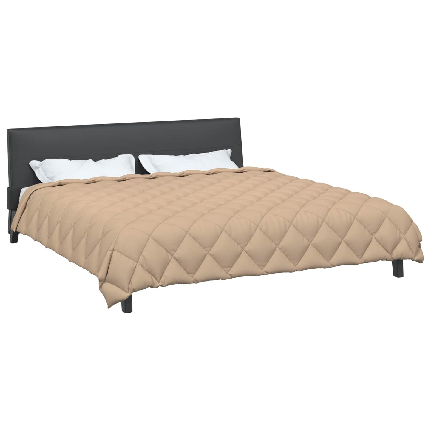 Winter Duvet Taupe 220 x 240 cm Microfiber