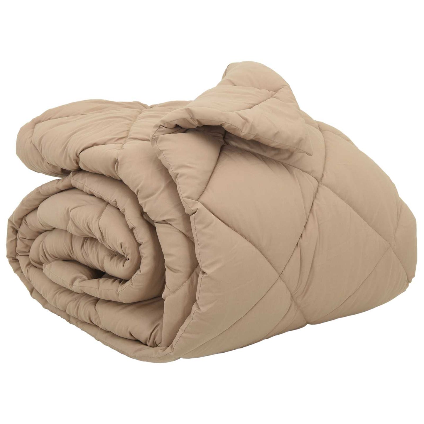 Winter Duvet Taupe 220 x 260 cm Microfiber