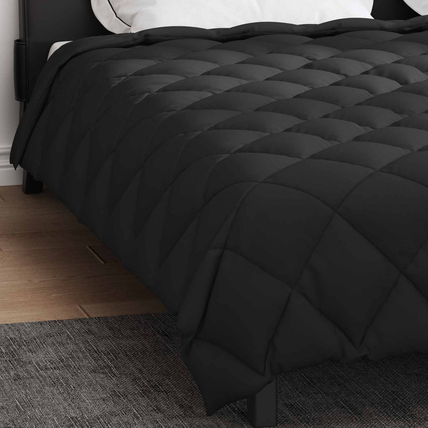 Winter Duvet Black 220 x 240 cm Microfiber