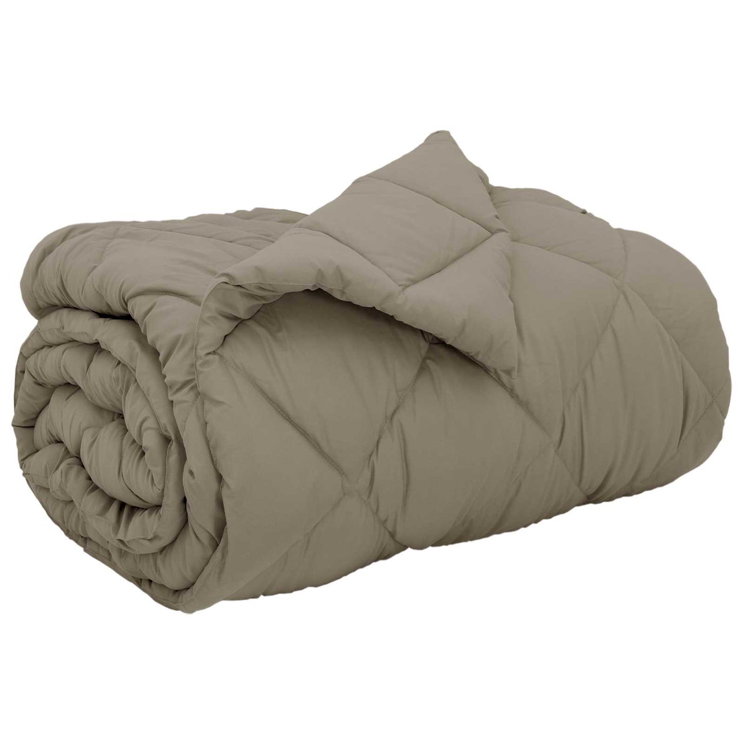 Winter Duvet Light Grey 155 x 220 cm Microfiber