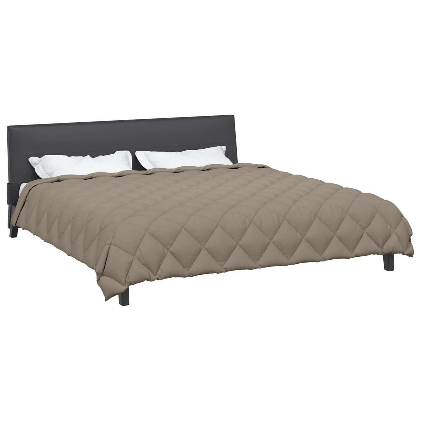 Winter Duvet Light Grey 220 x 260 cm Microfiber