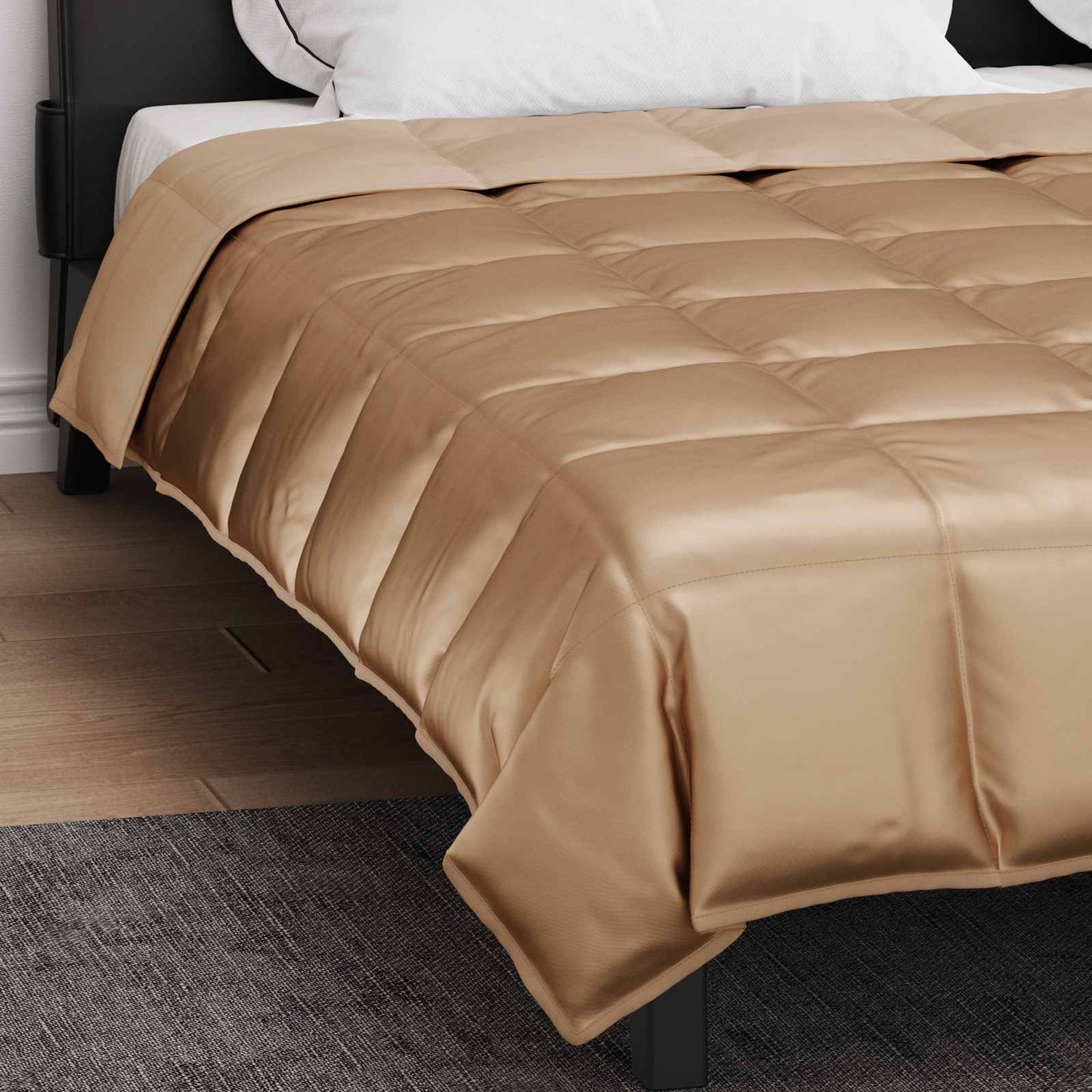 Summer Duvet Gold 240 x 260 cm Satin and Microfiber