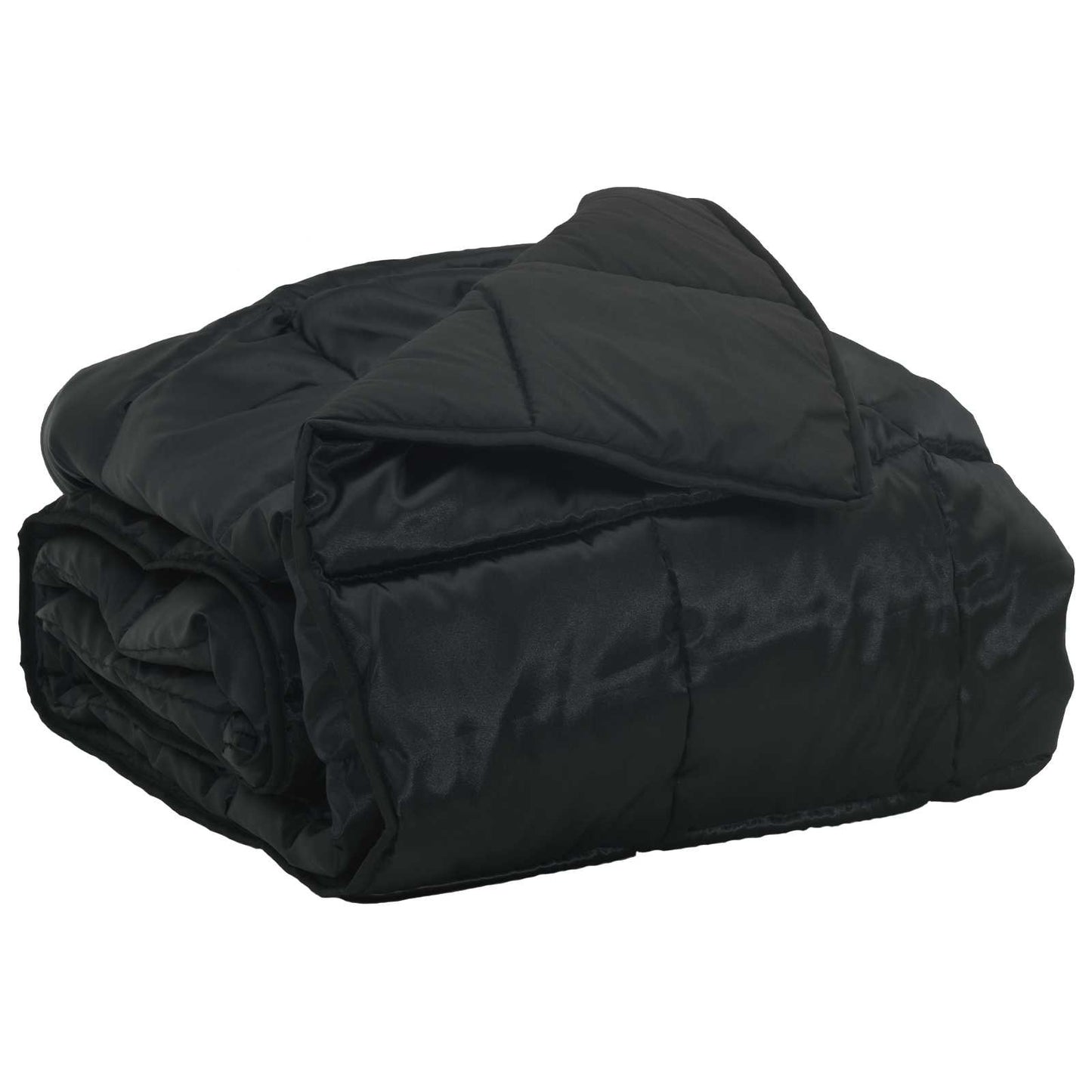 Summer Duvet Black 155 x 220 cm Satin and Microfiber