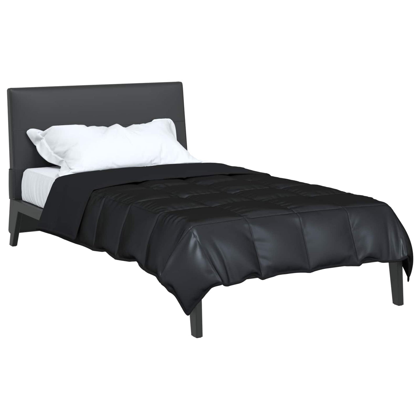 Summer Duvet Black 155 x 220 cm Satin and Microfiber