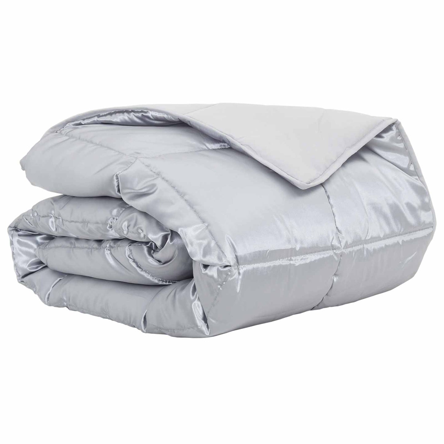Summer Duvet Silver 140 x 220 cm Satin and Microfiber