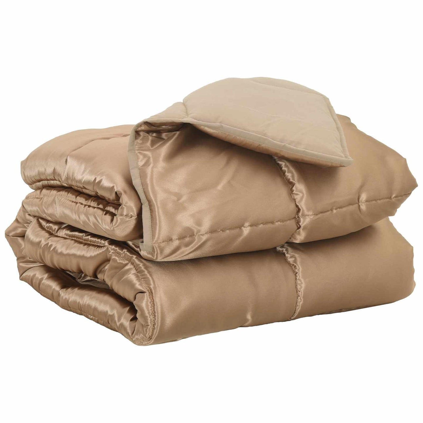 Full Year Duvet Gold 135 x 220 cm Satin and Microfiber