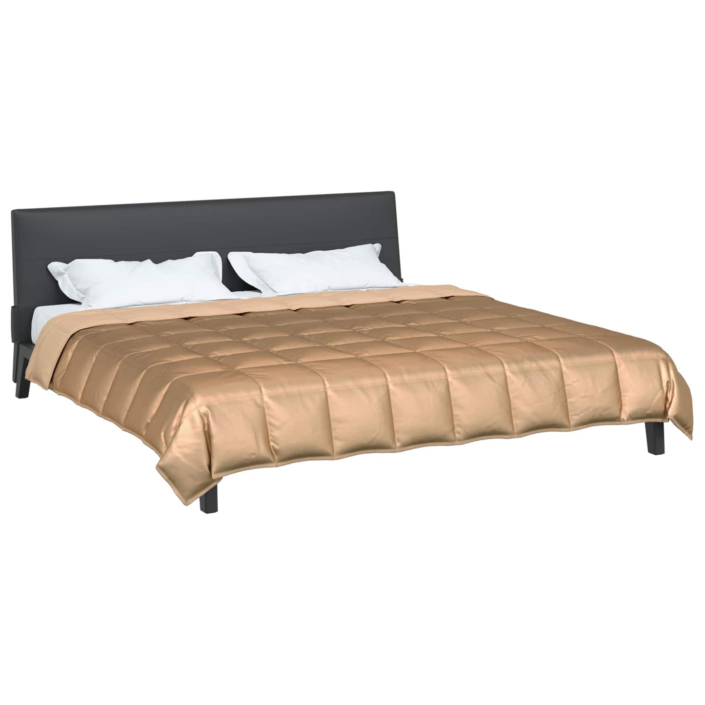 Full Year Duvet Gold 220 x 260 cm Satin and Microfiber