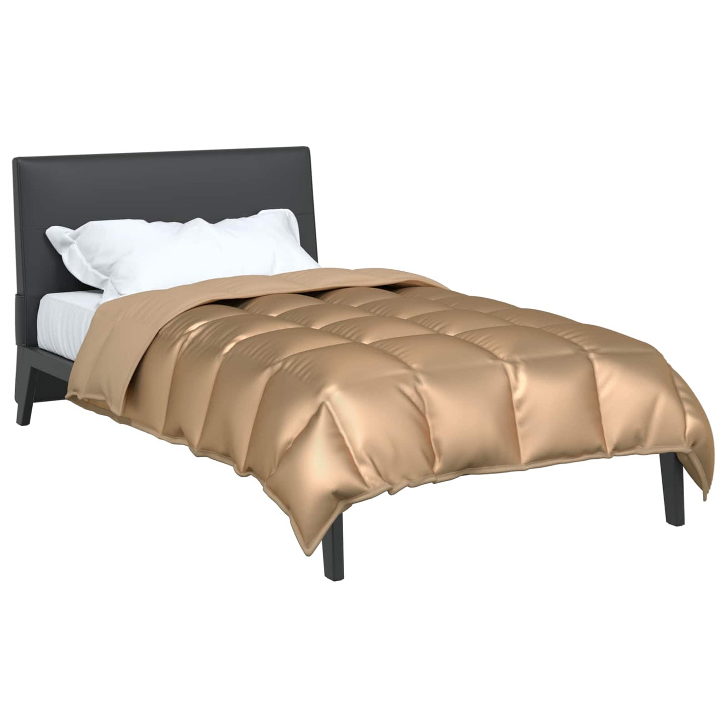 Winter Duvet Gold 140 x 220 cm Satin and Microfiber