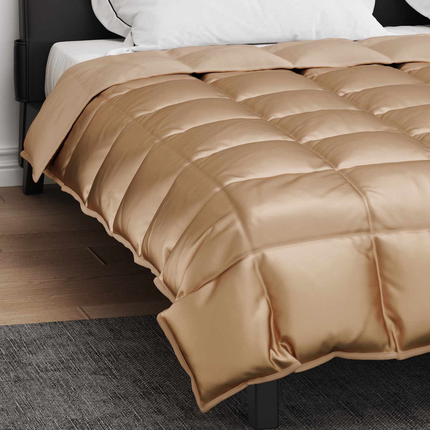 Winter Duvet Gold 200 x 220 cm Satin and Microfiber