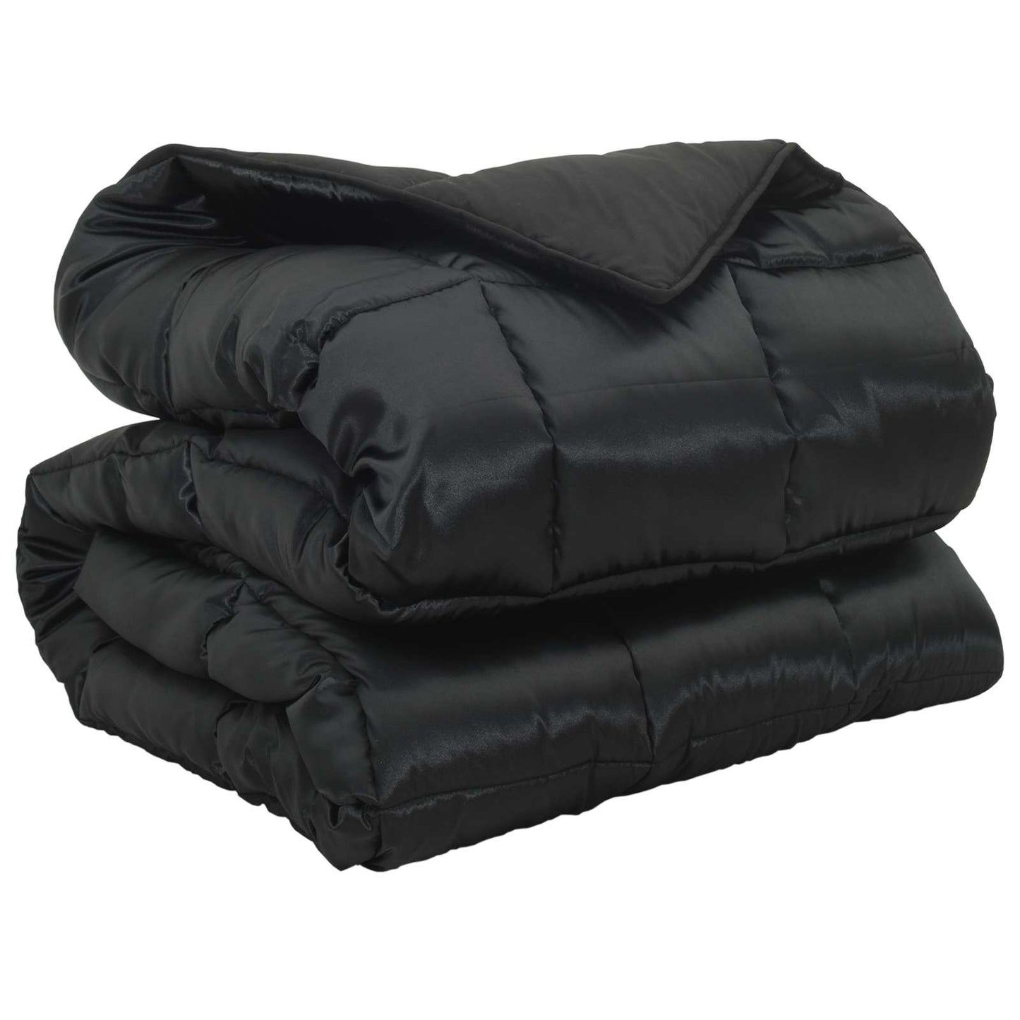 Winter Duvet Black 155 x 220 cm Satin and Microfiber