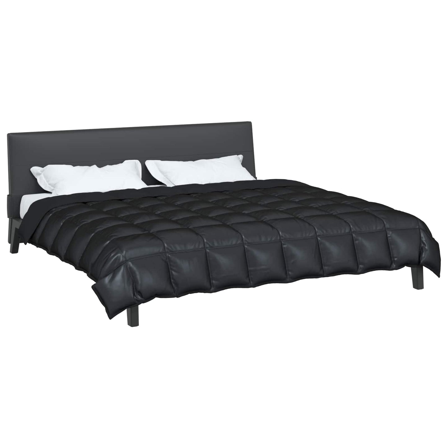 Winter Duvet Black 200 x 200 cm Satin and Microfiber