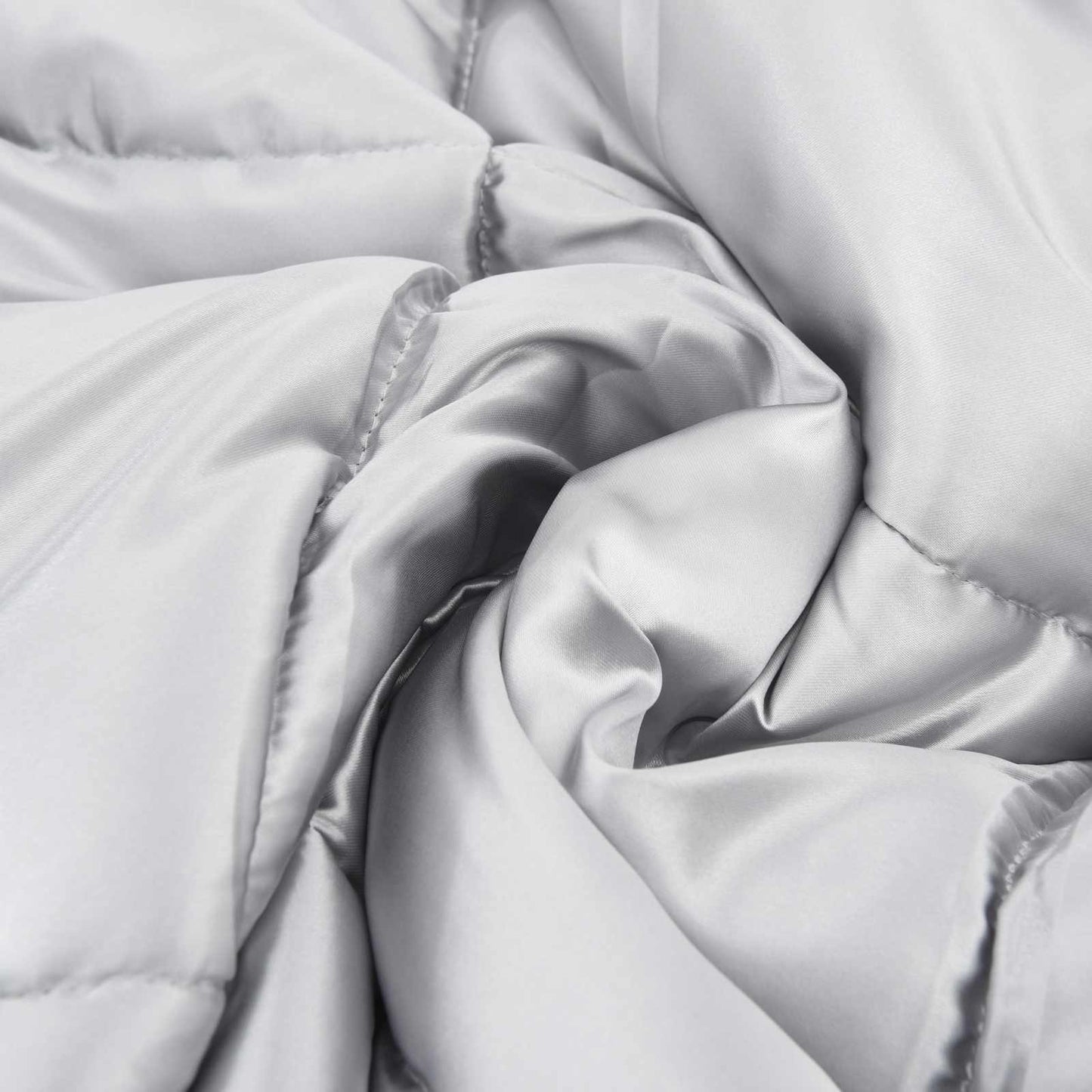 Winter Duvet Silver 140 x 220 cm Satin and Microfiber