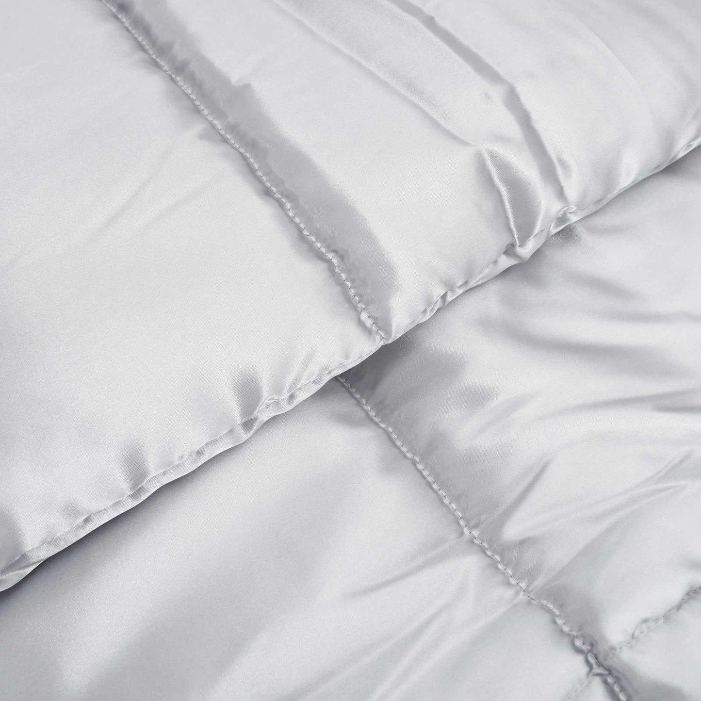 Winter Duvet Silver 240 x 260 cm Satin and Microfiber