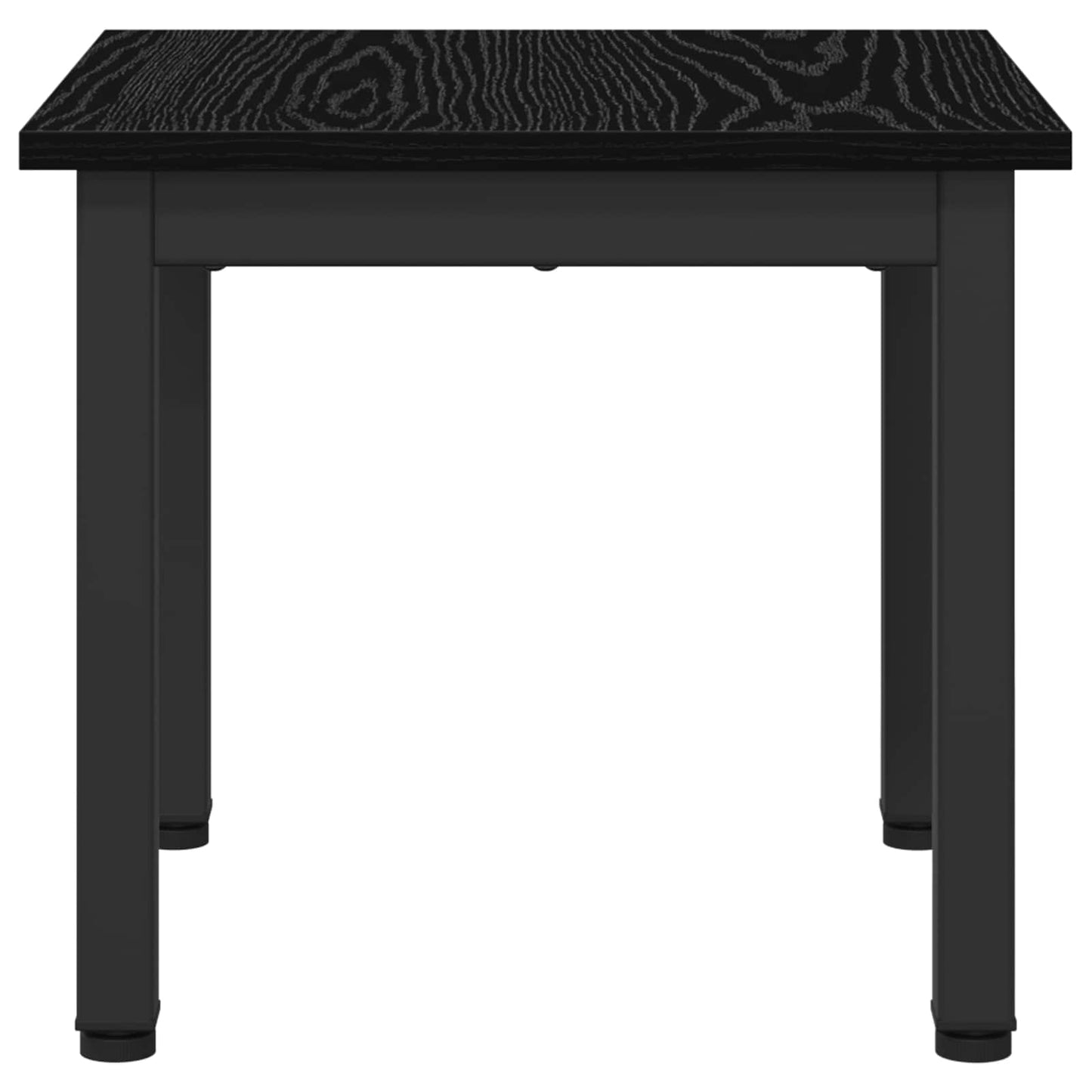 Coffee Table Black Oak 40 x 40 x 36 cm Engineered Wood