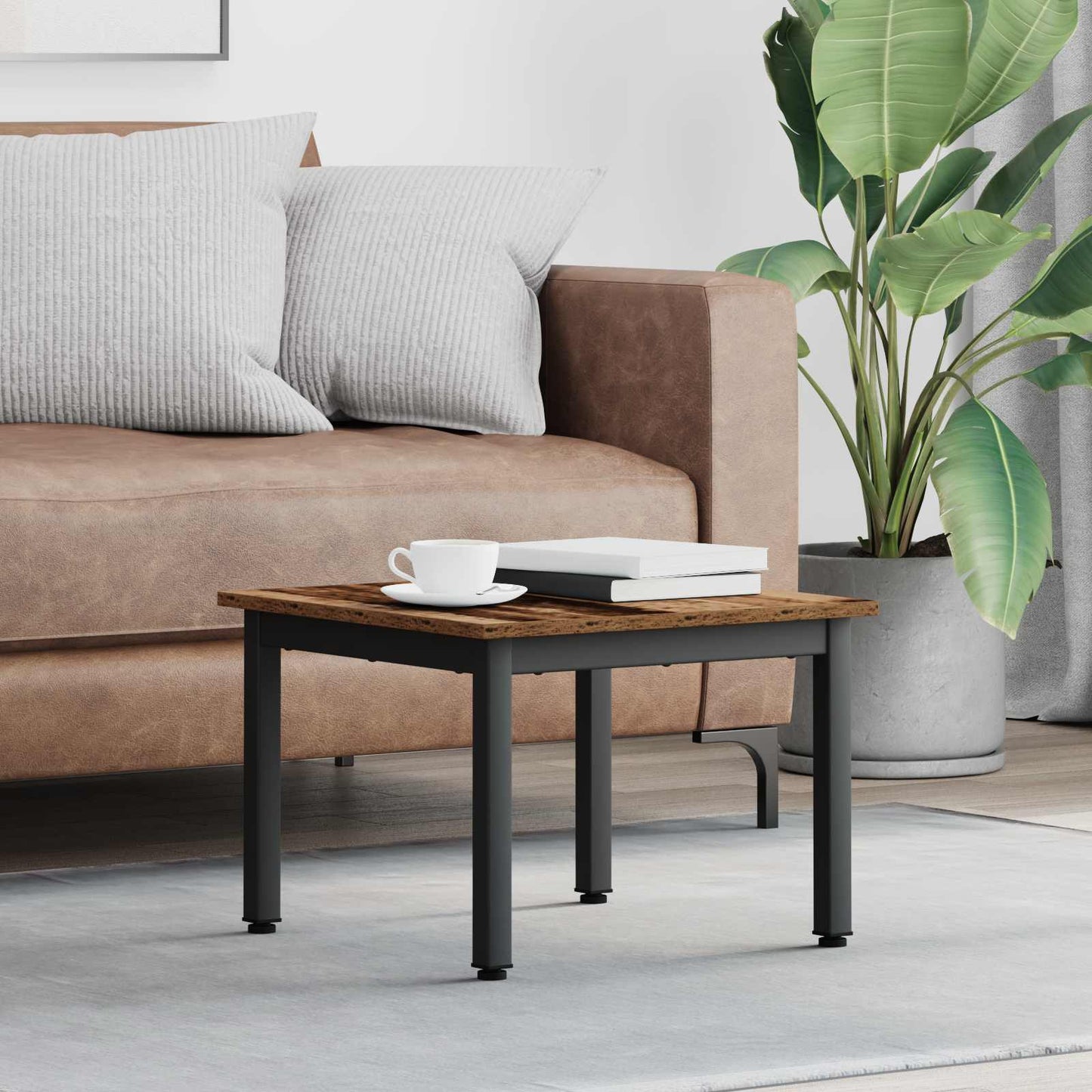 Coffee Table Old Wood 50 x 50 x 36 cm Engineered Wood
