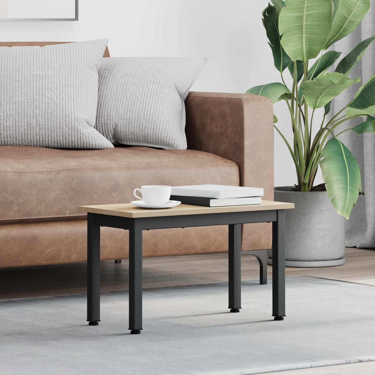 Coffee Table Sonoma Oak 60 x 30 x 36 cm Engineered Wood