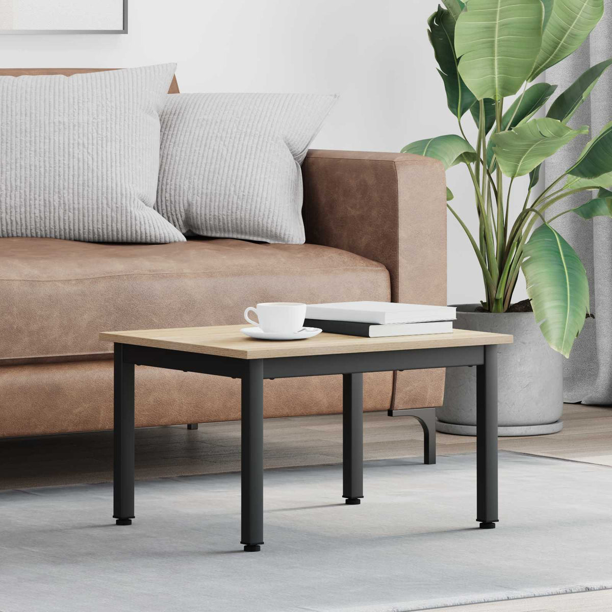 Coffee Table Sonoma Oak 60 x 50 x 36 cm Engineered Wood