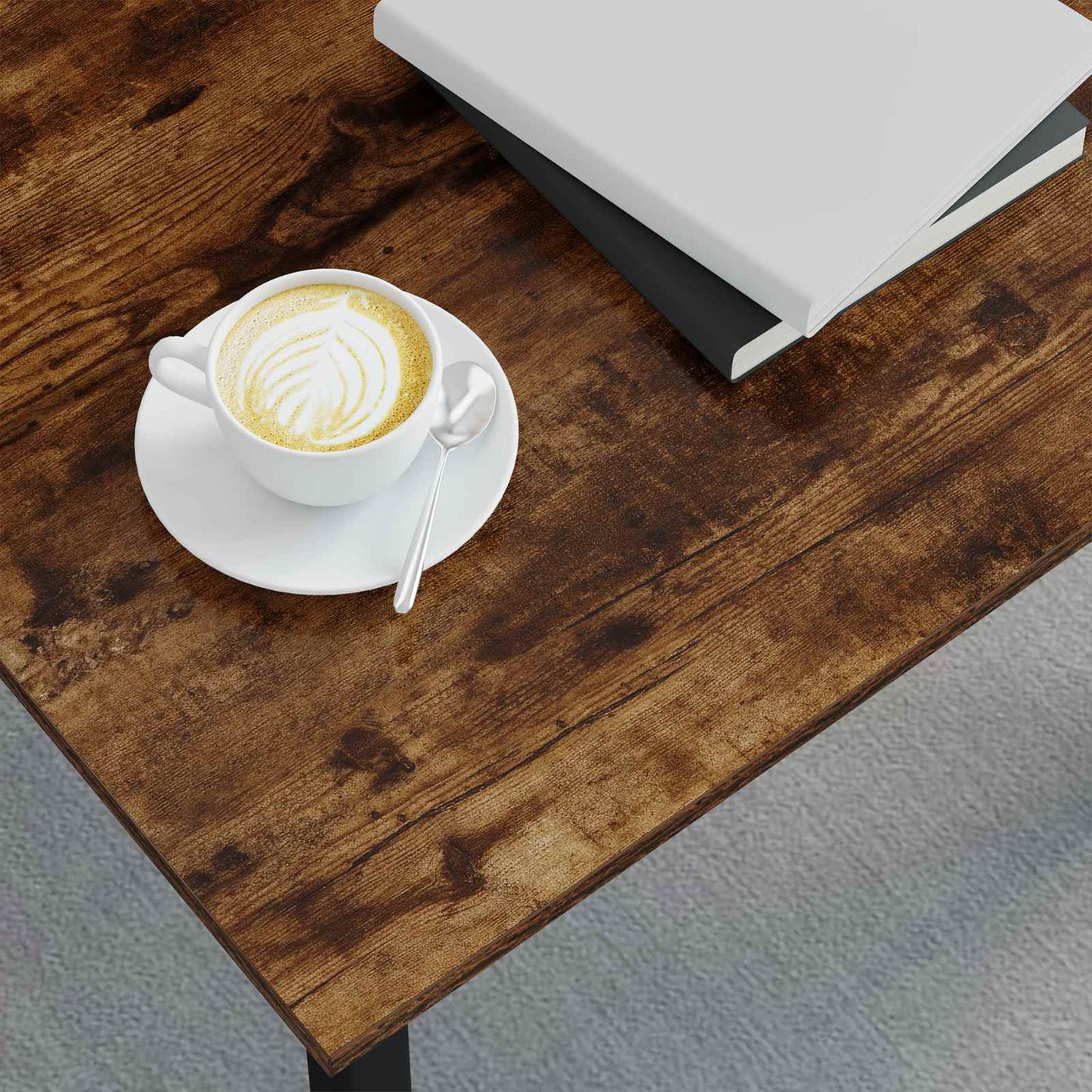 Coffee Table Smoke Oak 60 x 50 x 36 cm Engineered Wood
