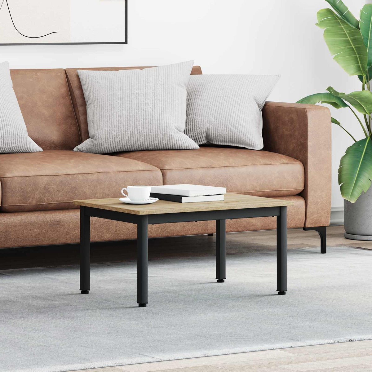 Coffee Table Sonoma Oak 70 x 50 x 36 cm Engineered Wood