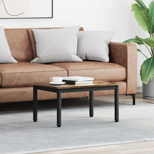 Coffee Table Smoke Oak 70 x 50 x 36 cm Engineered Wood