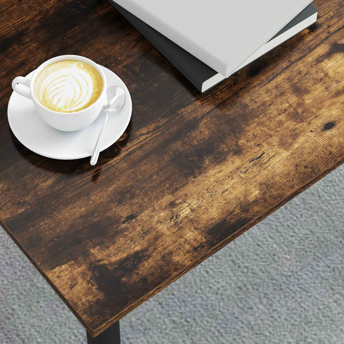 Coffee Table Smoked Oak 70 x 50 x 36 cm Engineered Wood