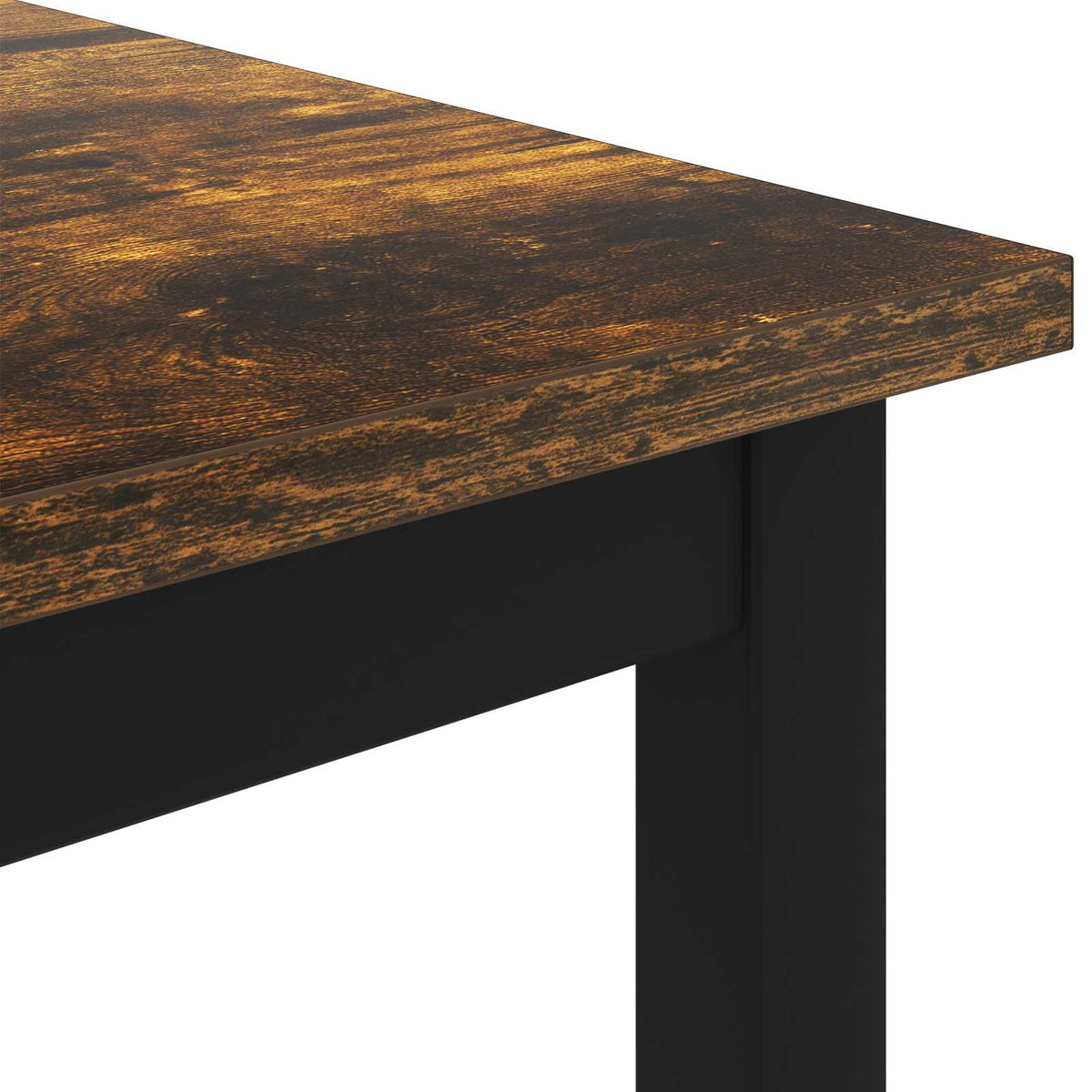 Coffee Table Smoked Oak 80 x 80 x 45 cm Engineered Wood