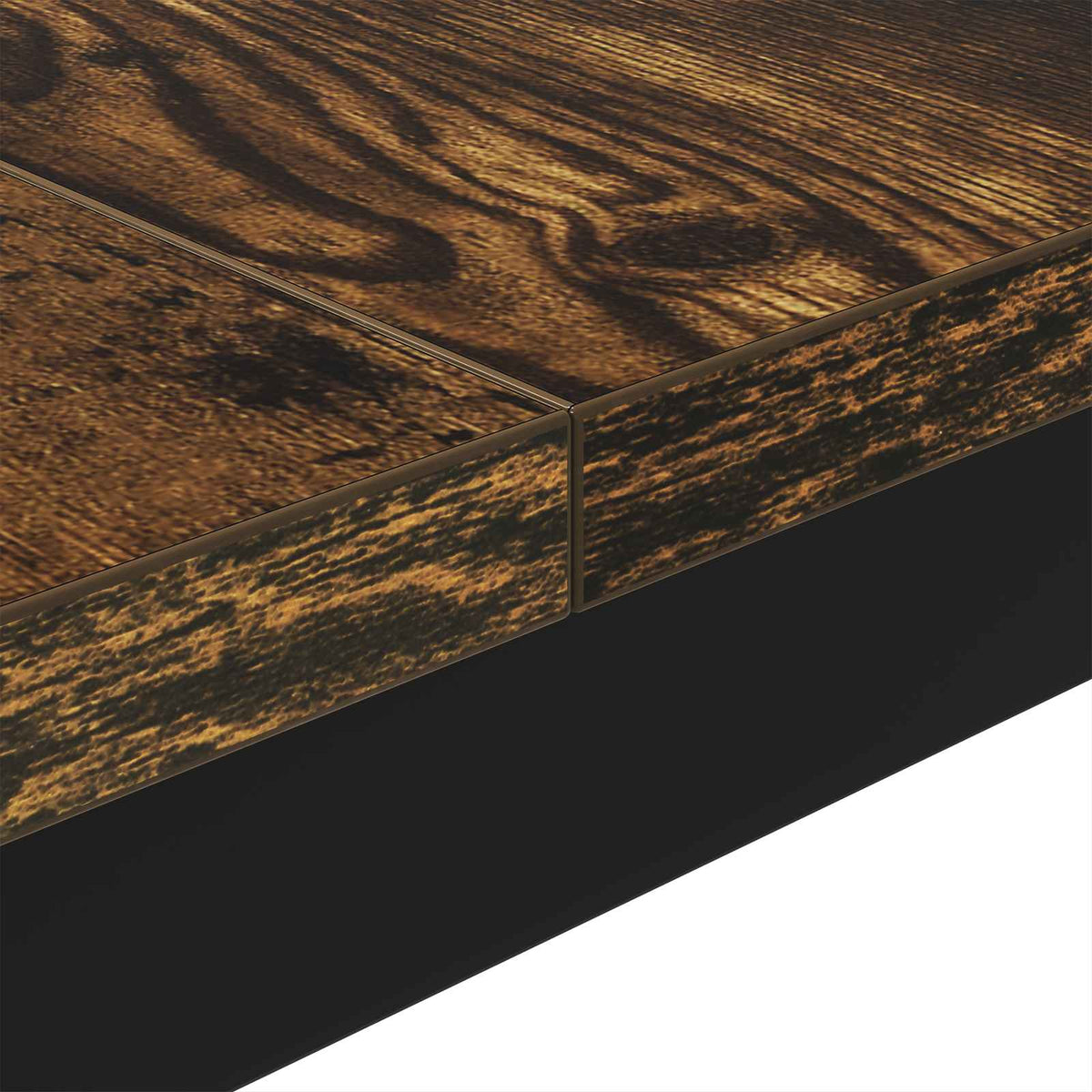 Coffee Table Smoked Oak 80 x 80 x 45 cm Engineered Wood