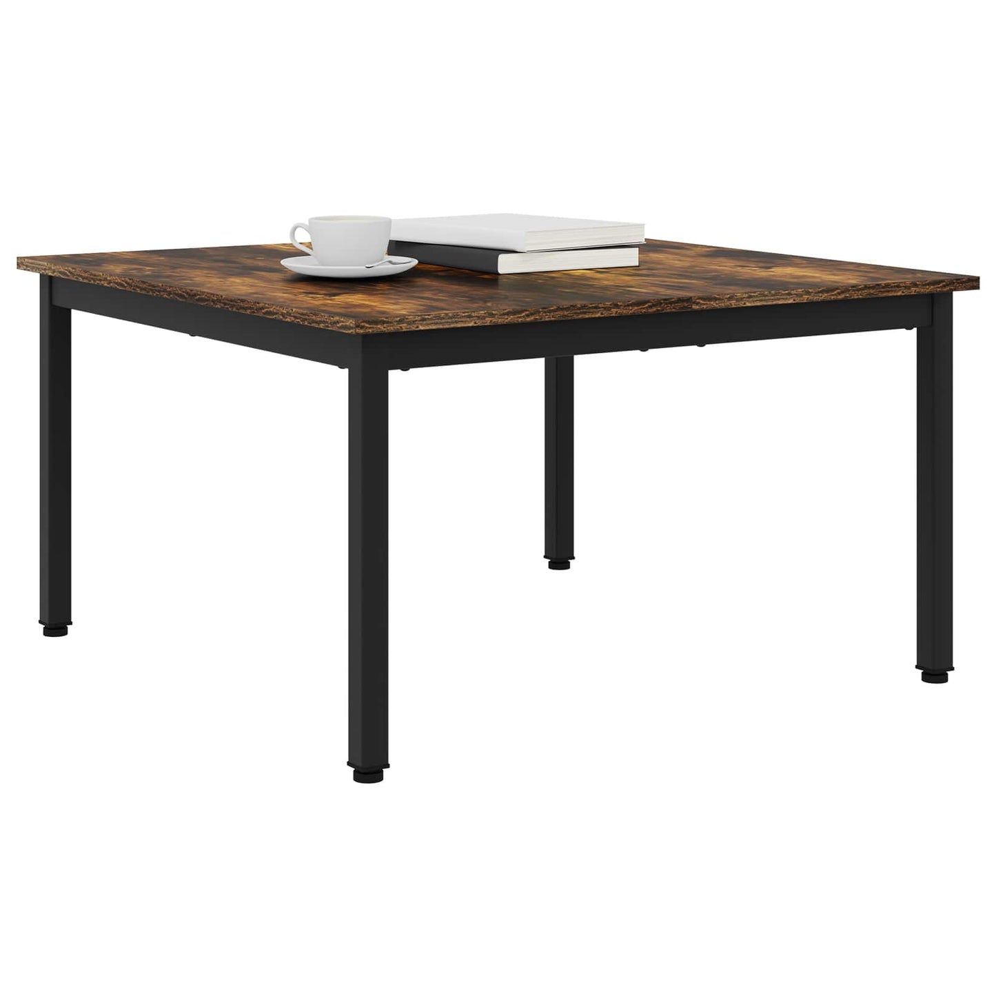 Coffee Table Smoke Oak 80 x 80 x 45 cm Engineered Wood