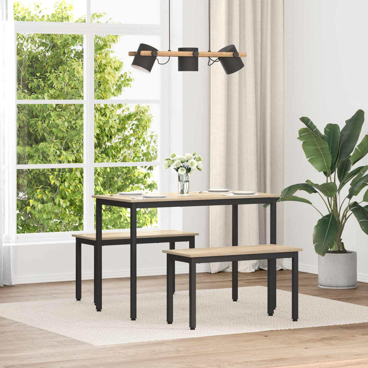 Bench Sonoma Oak 80 x 35 x 45 cm Engineered Wood