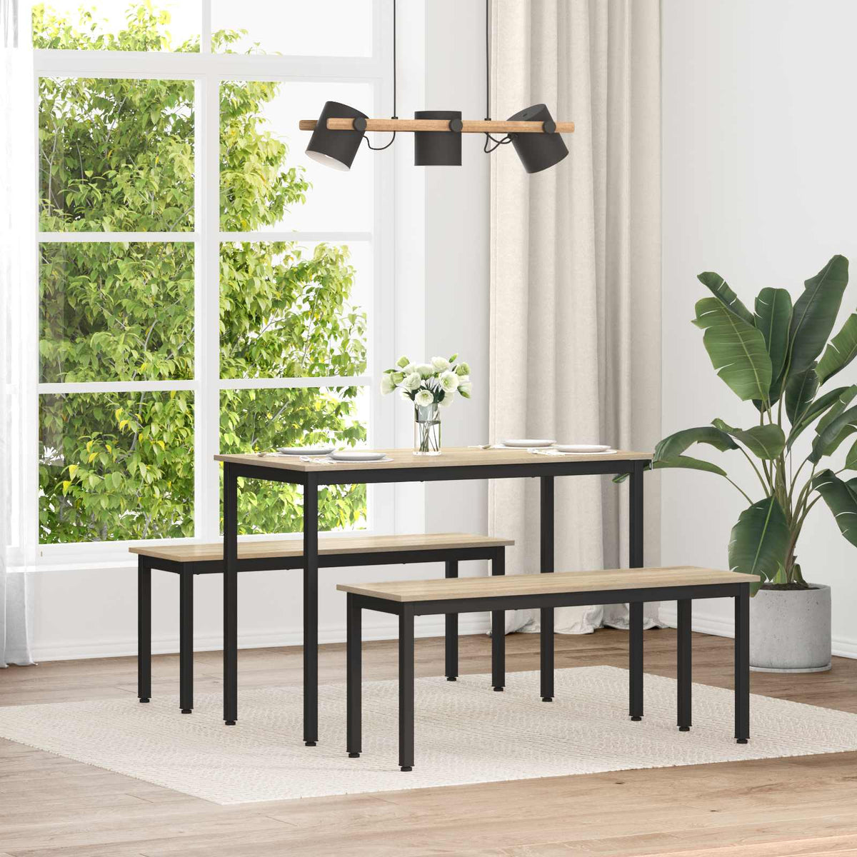 Bench Sonoma Oak 110 x 35 x 45 cm Engineered Wood
