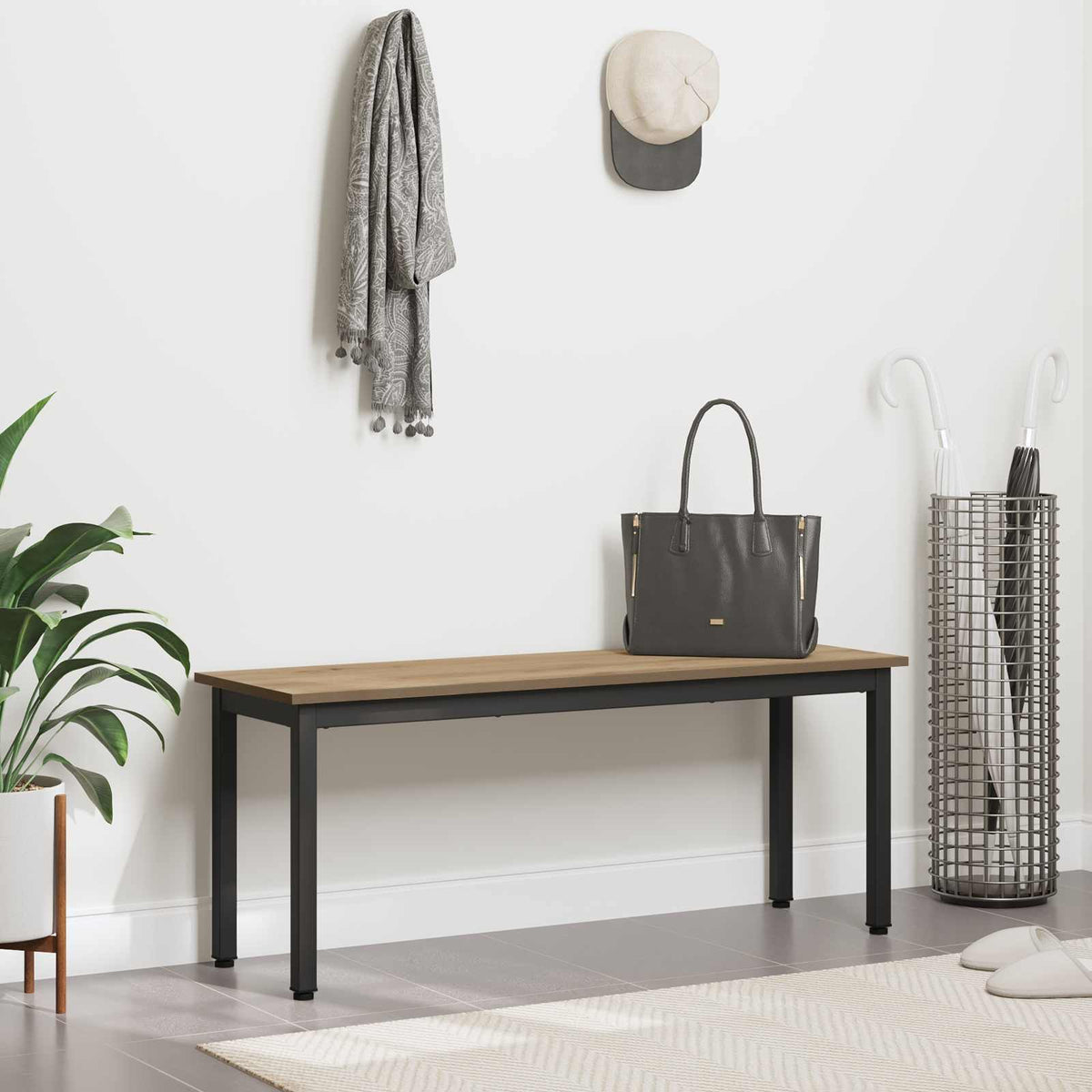 Bench Artisan Oak 110 x 35 x 45 cm Engineered Wood