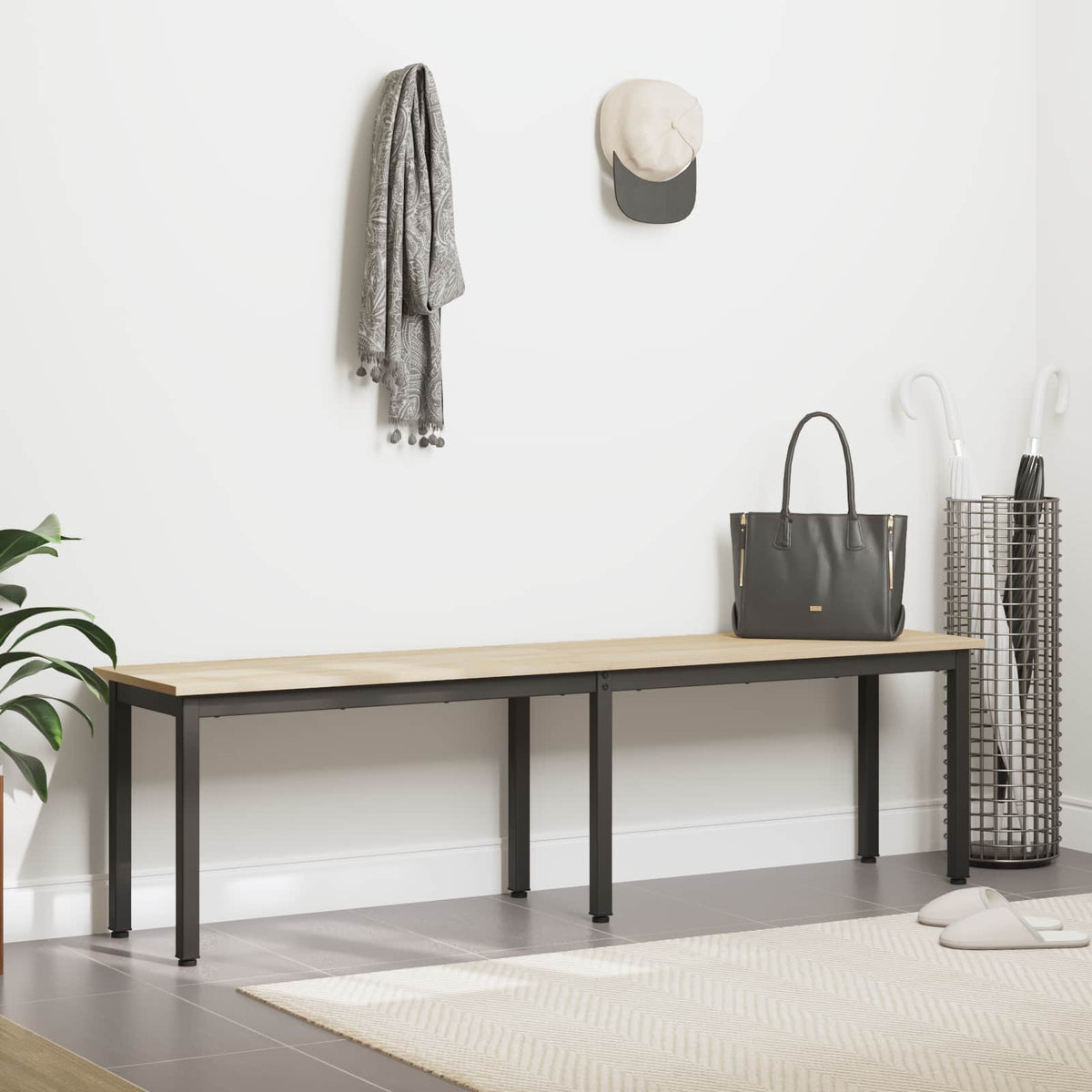 Bench Sonoma Oak 160 x 35 x 45 cm Engineered Wood