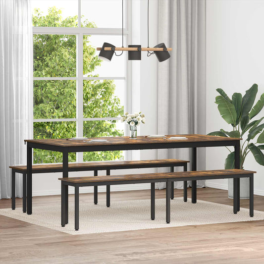 Bench Smoke Oak 200 x 35 x 45 cm Engineered Wood