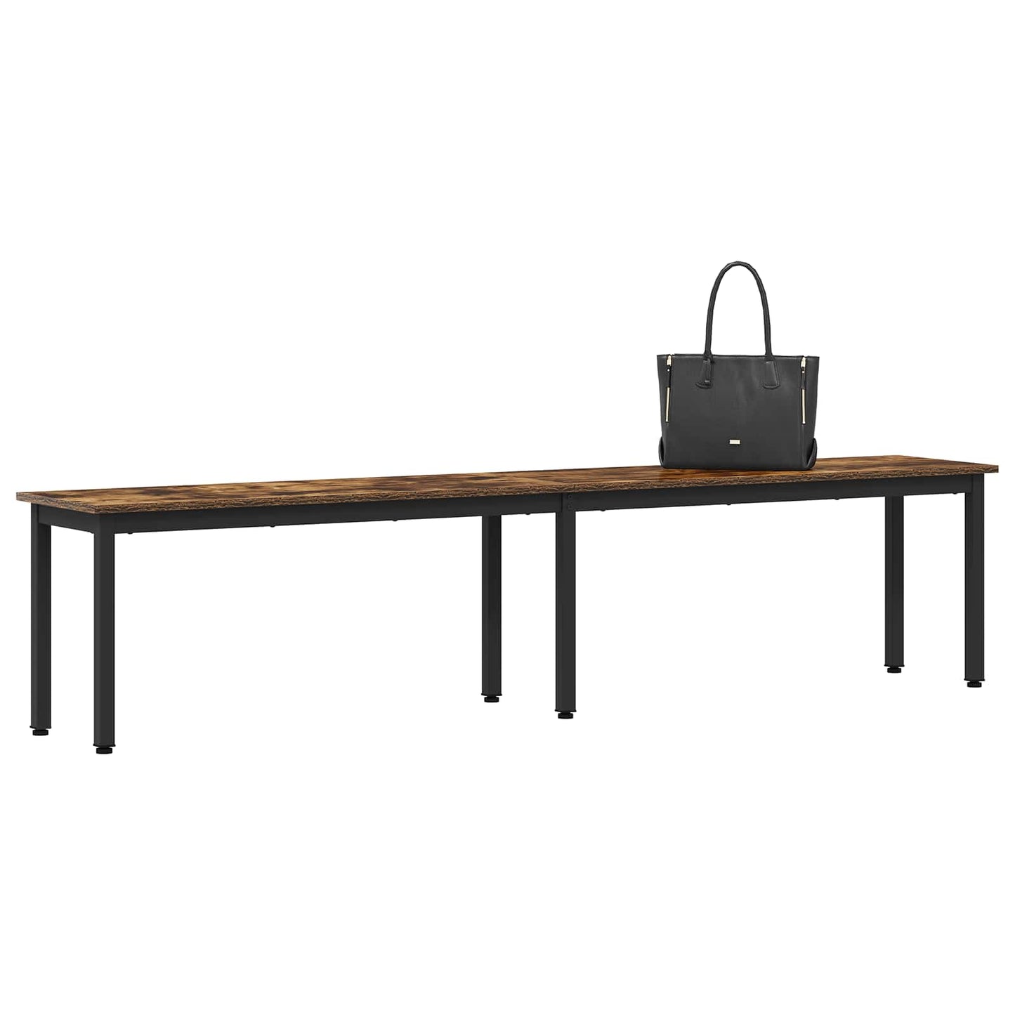 Bench Smoke Oak 200 x 35 x 45 cm Engineered Wood