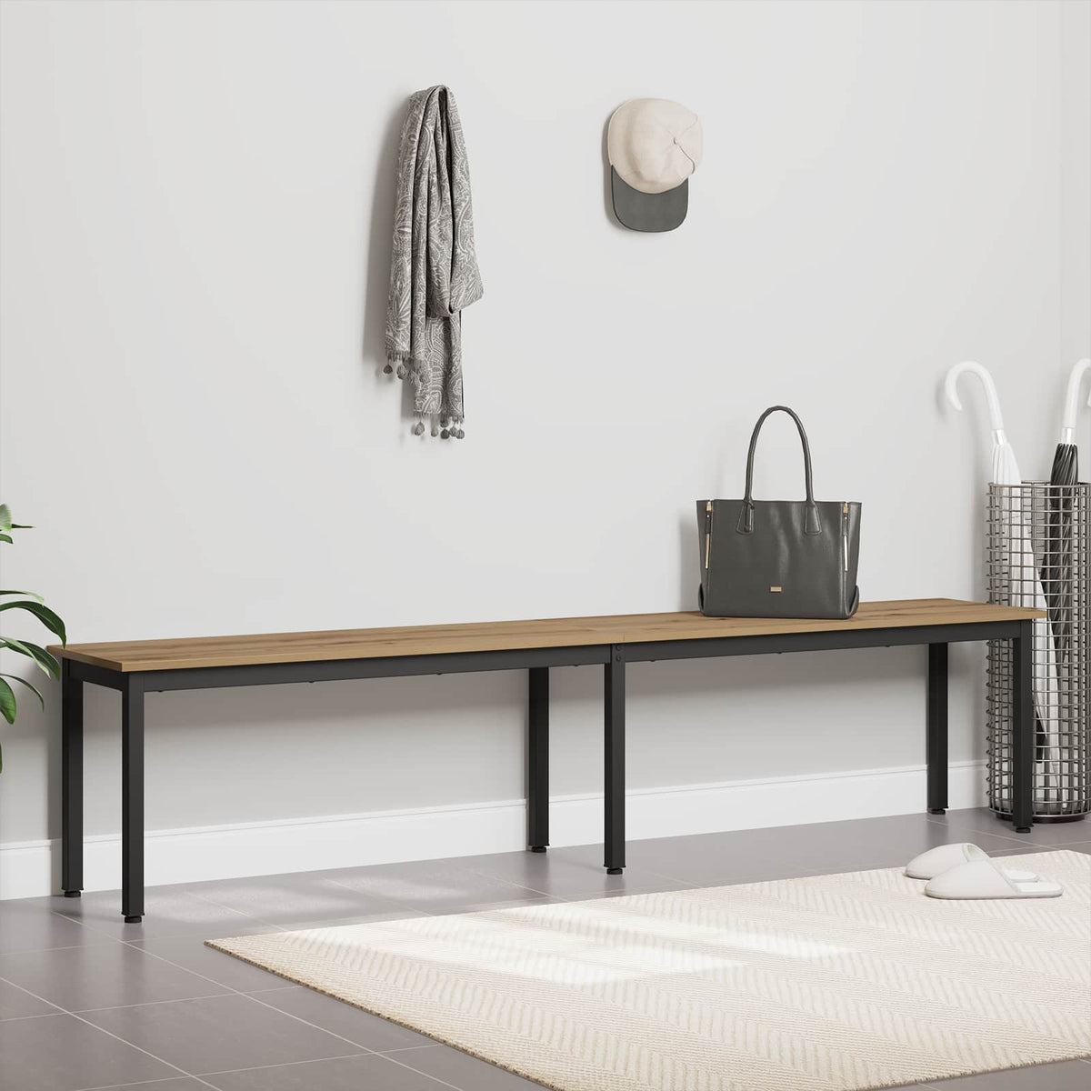 Bench Artisan Oak 200 x 35 x 45 cm Engineered Wood