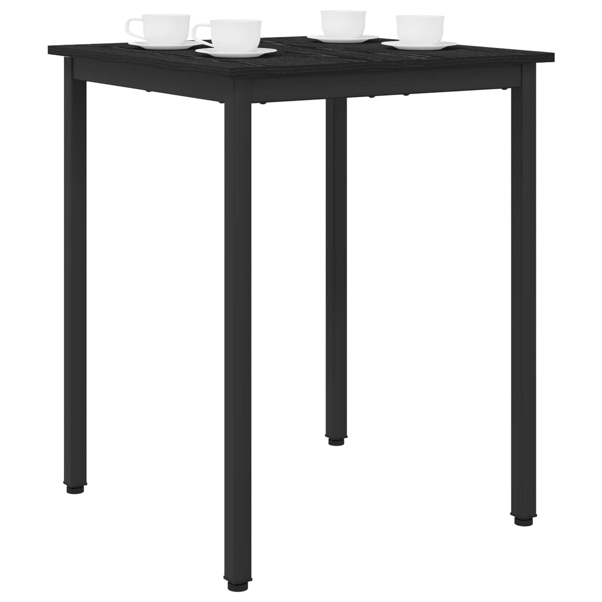 Dining Tables 60 x 60 x 75 cm Engineered Wood Black Oak Square