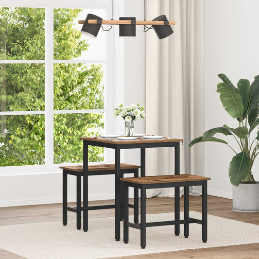 Dining Tables 60 x 60 x 75 cm Engineered Wood Old Wood Square
