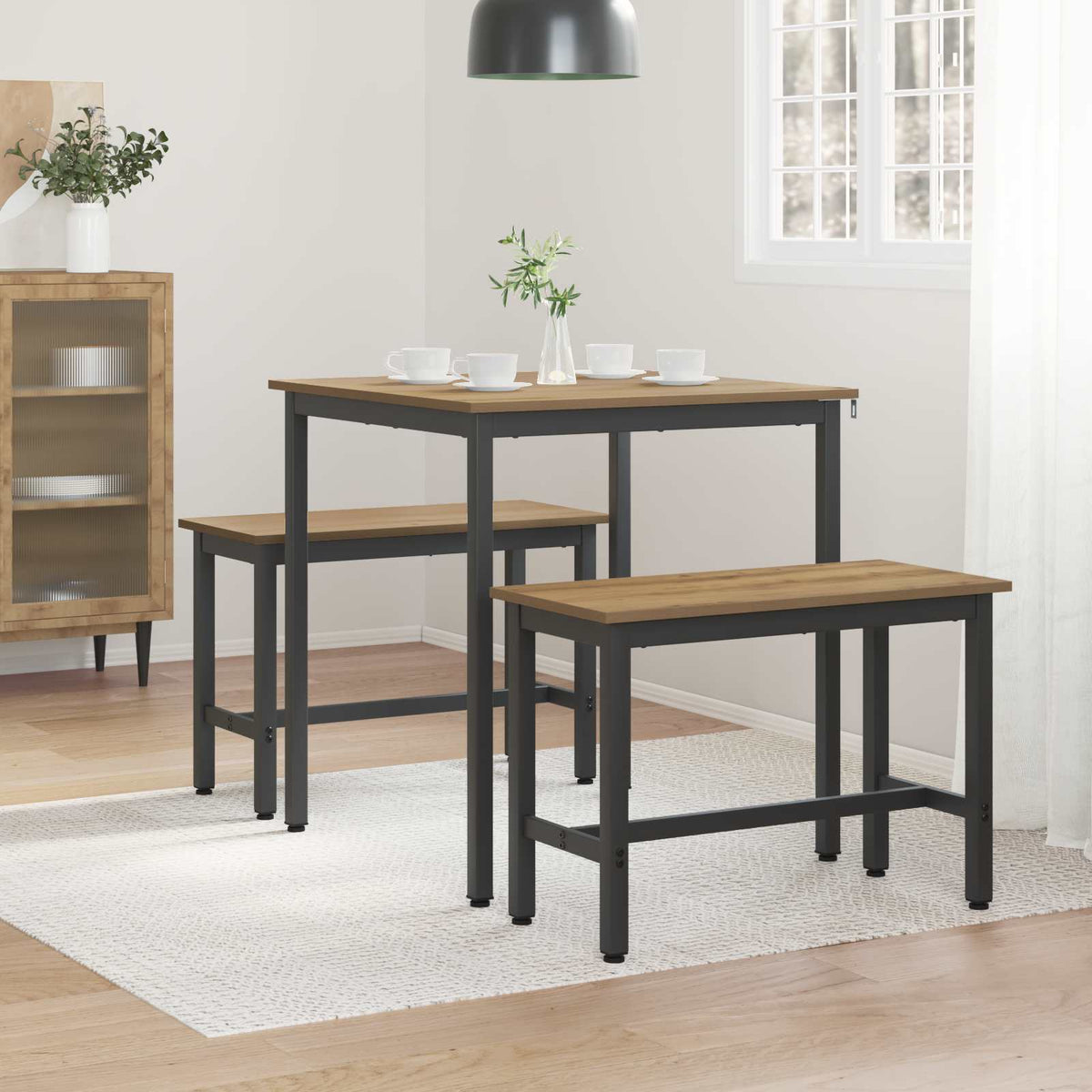 Dining Tables 70 x 70 x 75 cm Engineered Wood Artisan Oak