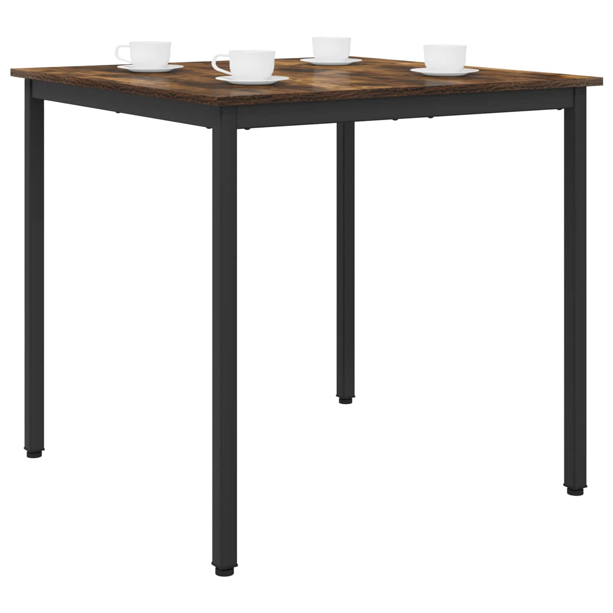 Dining Tables 80 x 80 x 75 cm Engineered Wood Smoked Oak Square