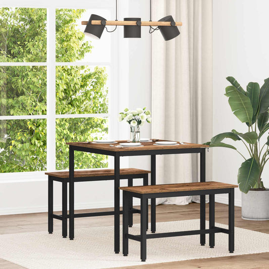 Dining Tables 80 x 80 x 75 cm Engineered Wood Old Wood Square