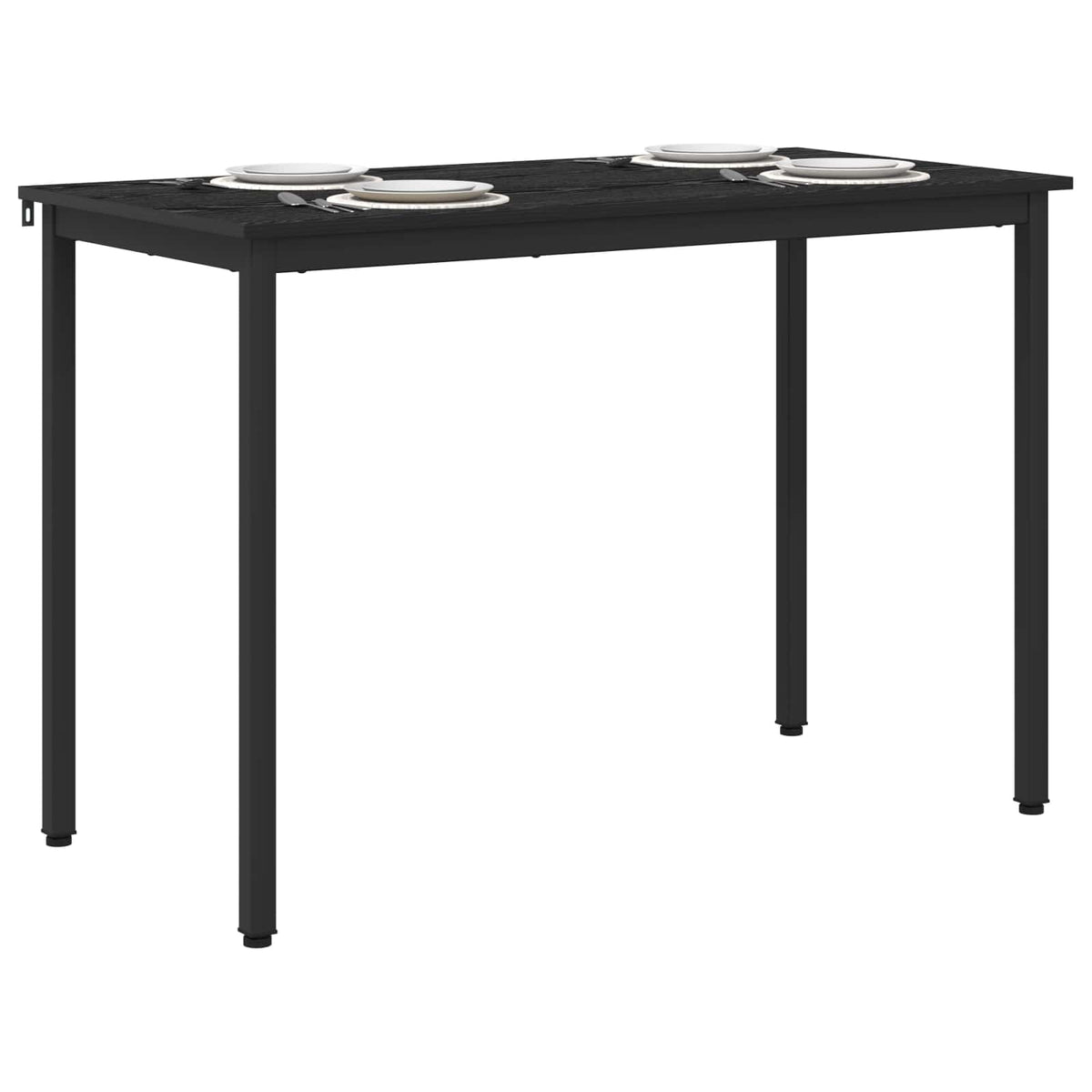 Dining Tables 110 x 55 x 75 cm Engineered Wood Black Oak